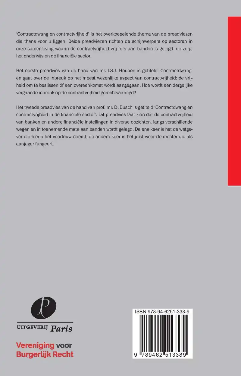 CONTRACTDWANG EN CONTRACTVRIJHEID