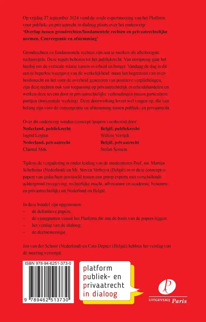 OVERLAP TUSSEN GRONDRECHTEN/FUNDAMENTELE RECHTEN EN PRIVAATR