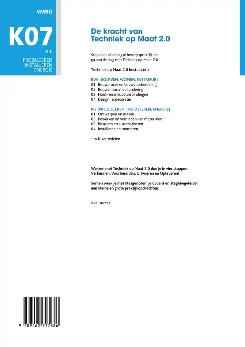 PIE KEUZEVAK 7 UTILITEITSINSTALLATIES