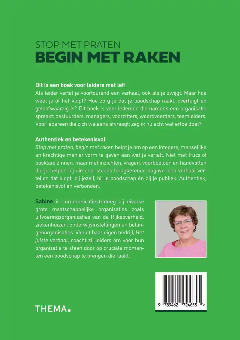 STOP MET PRATEN, BEGIN MET RAKEN