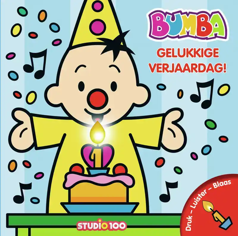 BUMBA : VERJAARDAGSBOEK MET KAARS EN MUZIEK