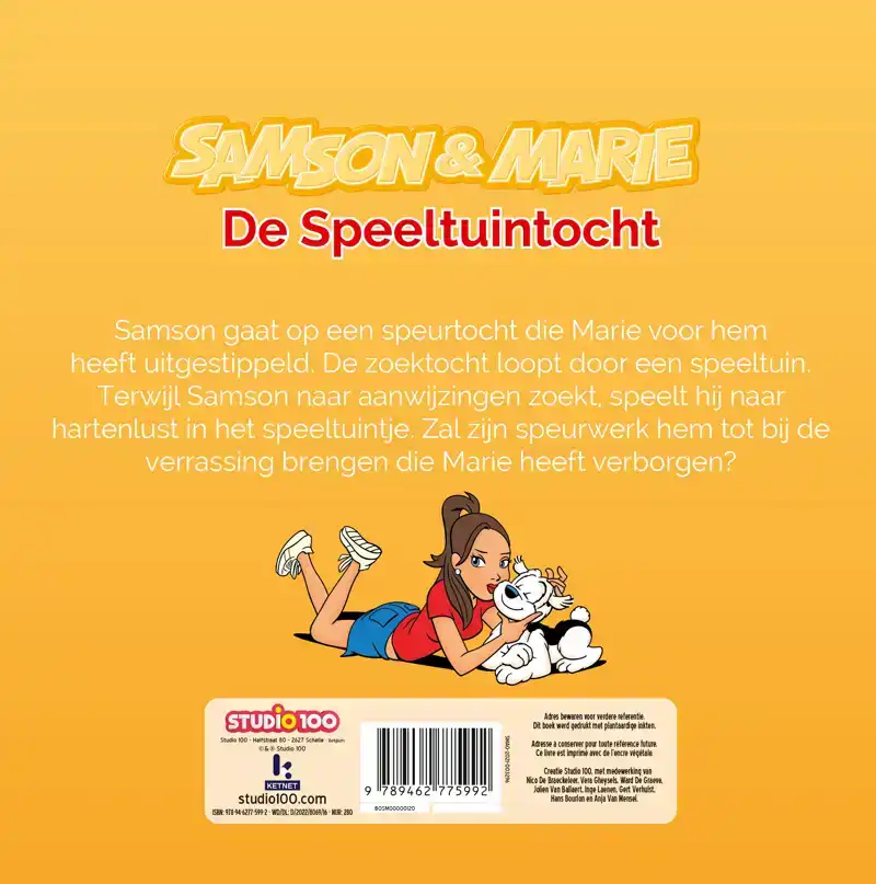 SAMSON & MARIE : LEESBOEK - DE SPEELTUINTOCHT