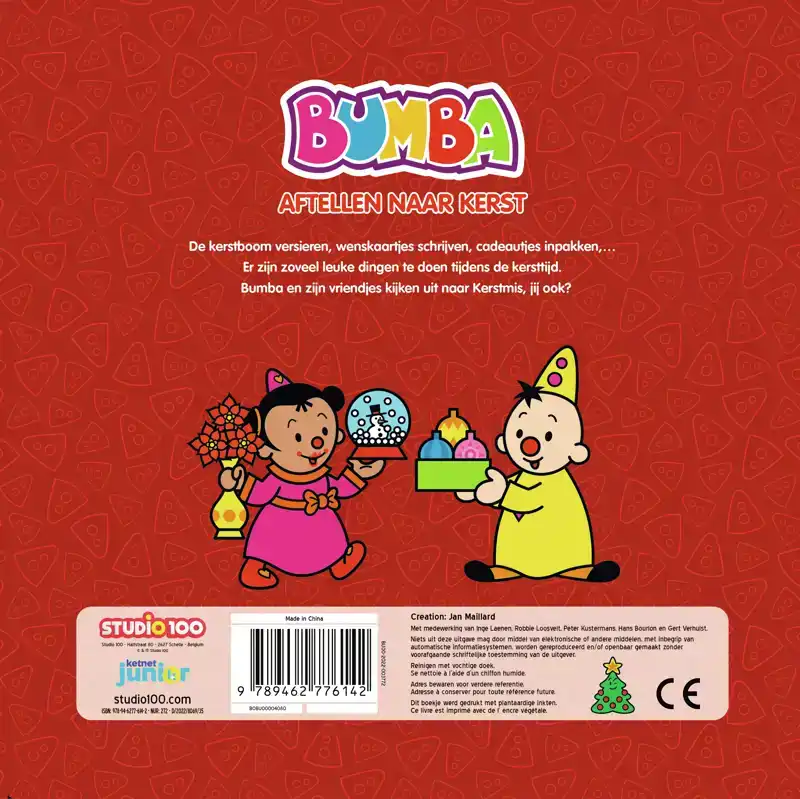 BUMBA : KARTONBOEK - AFTELLEN NAAR KERST