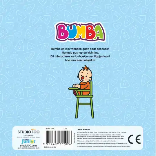 BUMBA : KARTONBOEK MET FLAPJES - DE BABYSIT