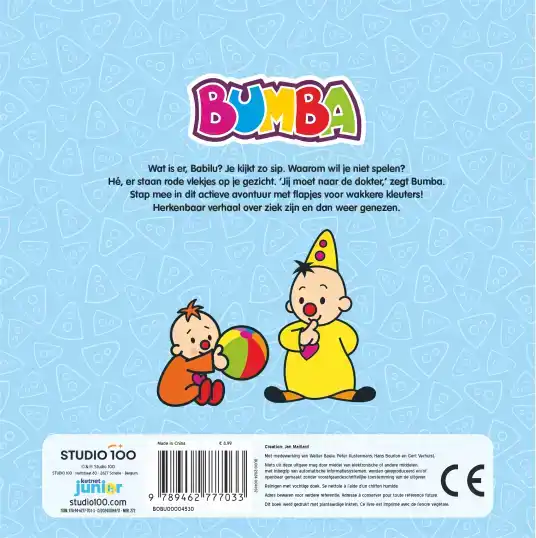 BUMBA : KARTONBOEK MET FLAPJES - BIJ DE DOKTER