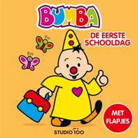 BUMBA : KARTONBOEK MET FLAPJES - DE EERSTE SCHOOLDAG