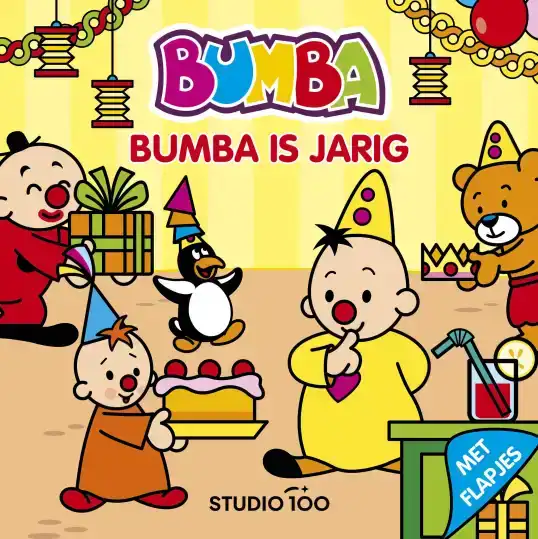 BUMBA : KARTONBOEK MET FLAPJES - BUMBA IS JARIG
