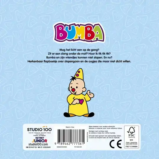 BUMBA : KARTONBOEK MET FLAPJES - OOGJES DICHT
