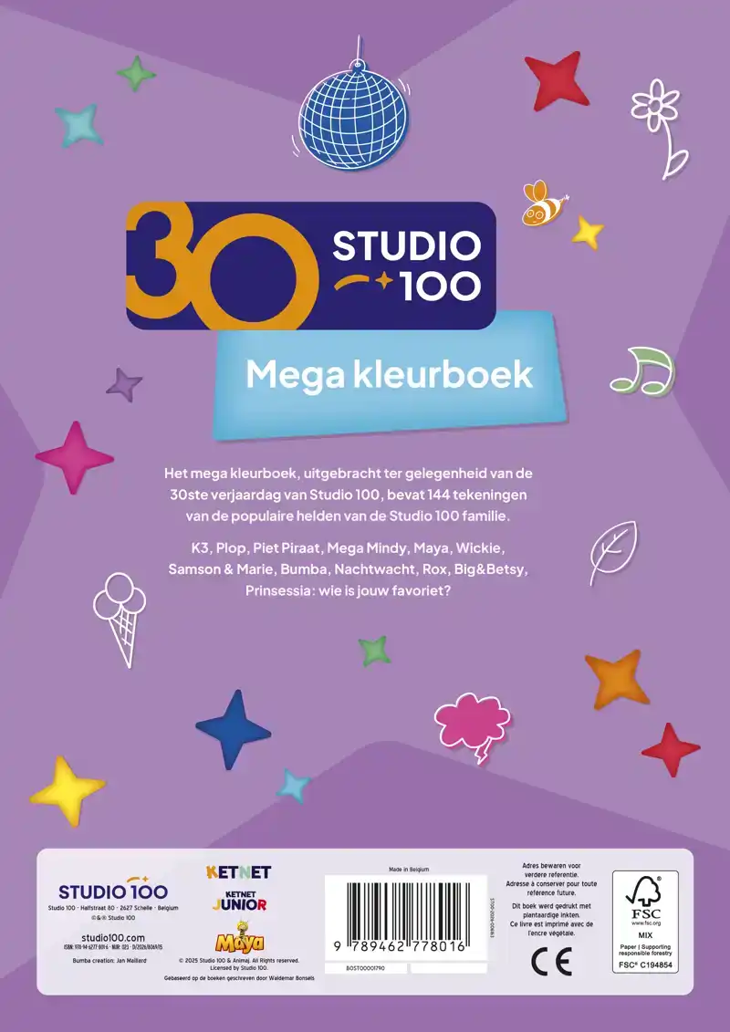 MEGA KLEURBOEK - 30 JAAR