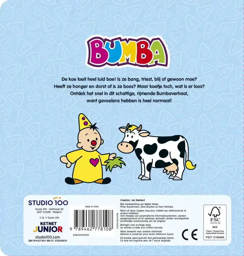 BUMBA : KARTONBOEK MET FLAPJES - BOE DOET DE KOE