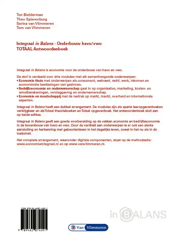 INTEGRAAL IN BALANS - TOTAAL ANTWOORDEN