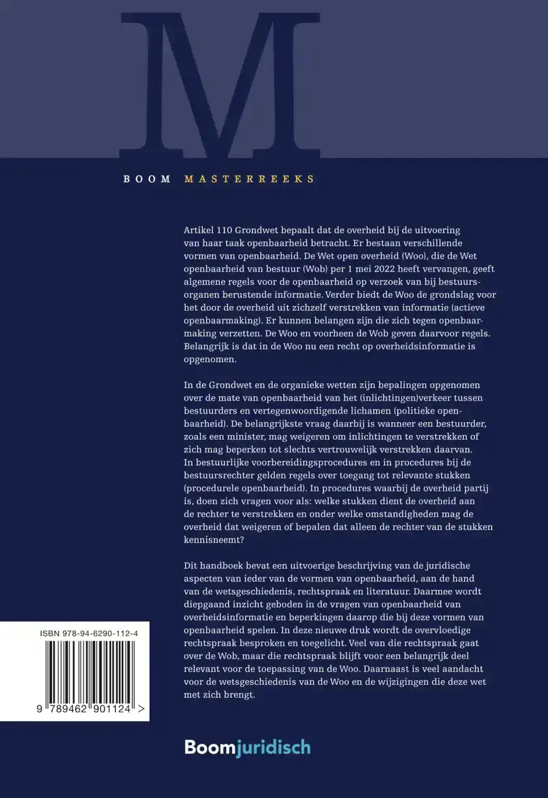 HANDBOEK OPENBAARHEID VAN BESTUUR