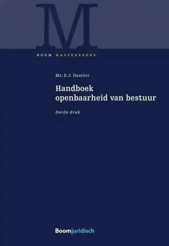 HANDBOEK OPENBAARHEID VAN BESTUUR