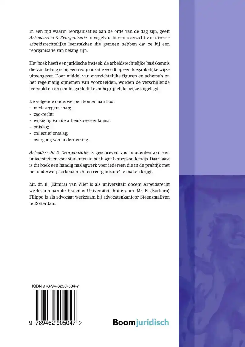 ARBEIDSRECHT & REORGANISATIE