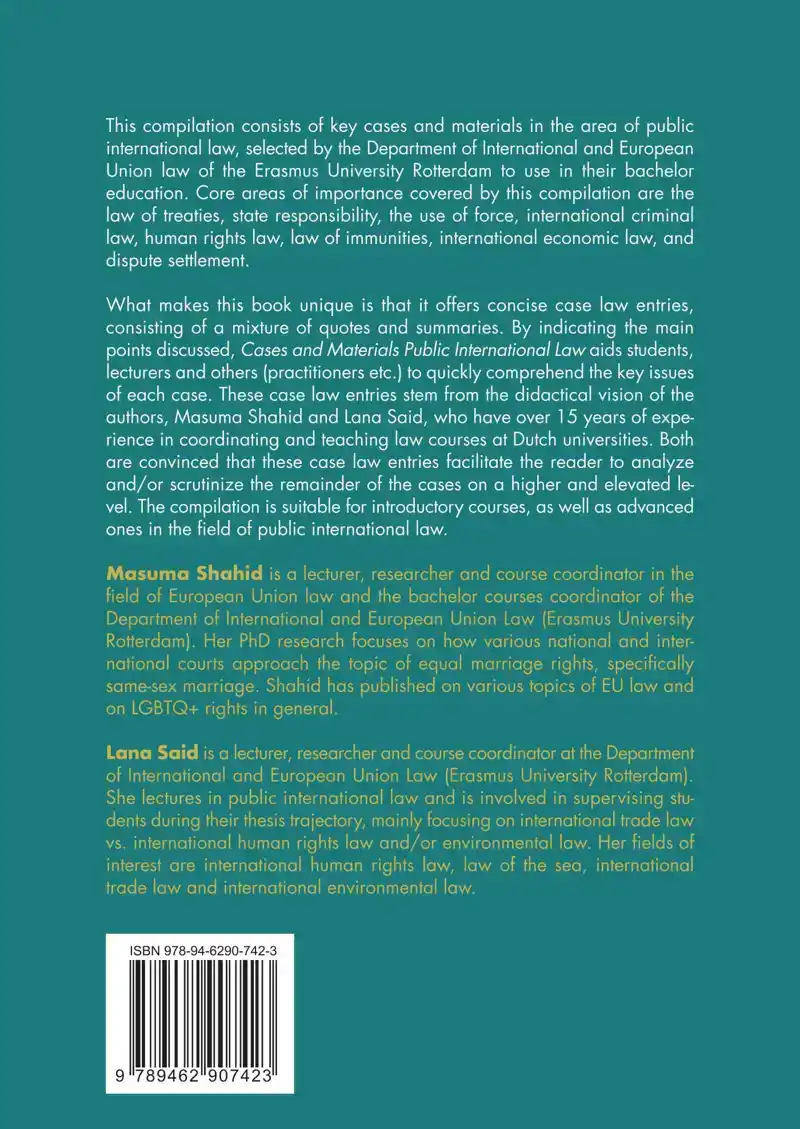 CASES AND MATERIALS PUBLIC INTERNATIONAL LAW