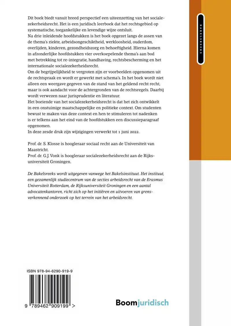 HOOFDZAKEN SOCIALEZEKERHEIDSRECHT