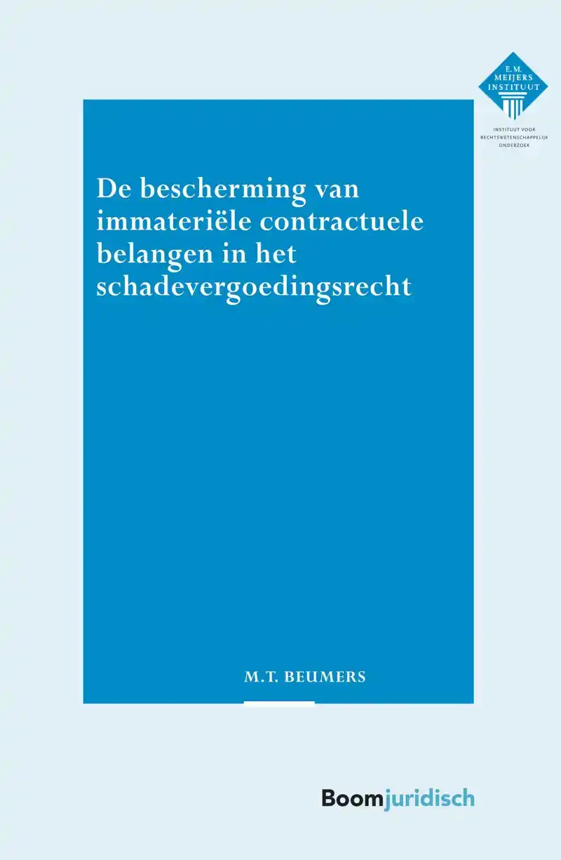 DE BESCHERMING VAN IMMATERIELE CONTRACTUELE BELANGEN IN HET