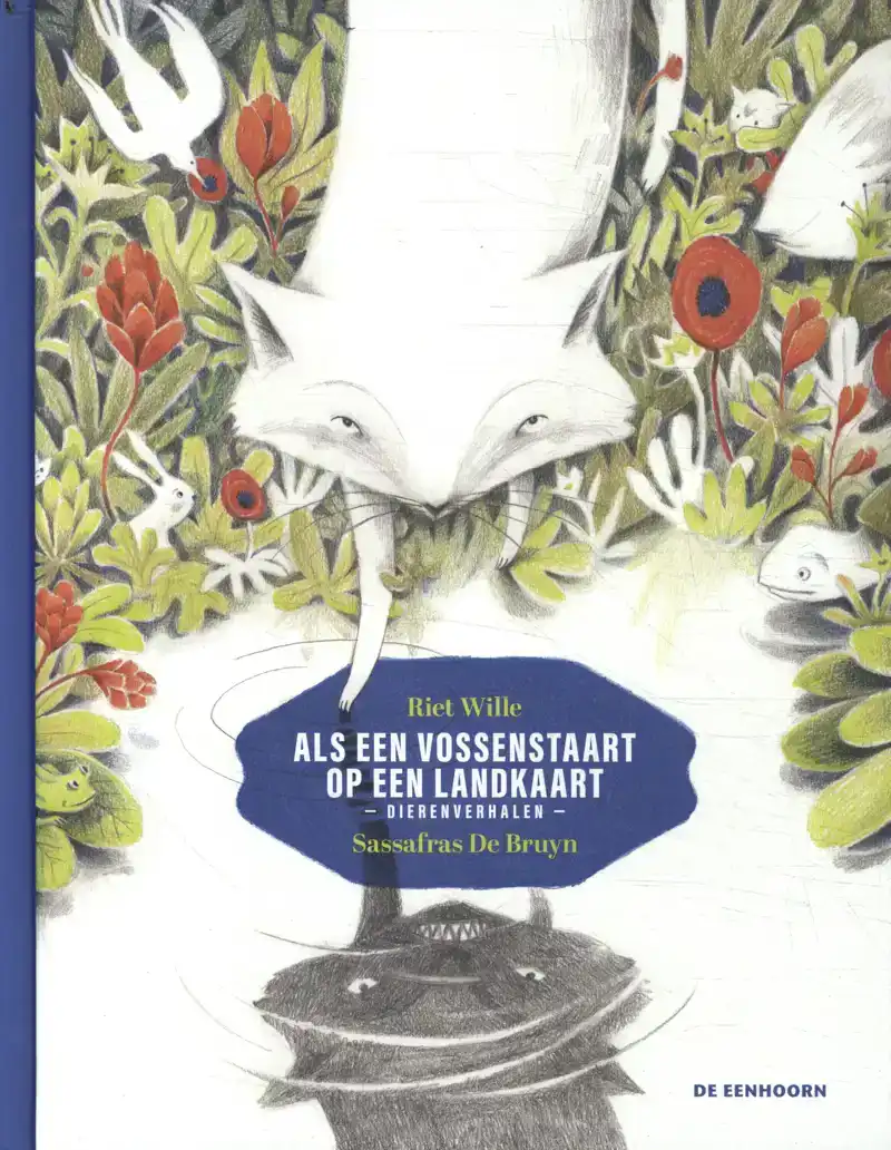 ALS EEN VOSSENSTAART OP EEN LANDKAART