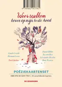 POEZIEKAARTENSET 'WEES WELKOM BOVEN OP MIJN BESTE HOED'