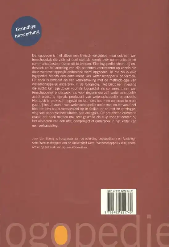 WETENSCHAPPELIJK ONDERZOEK IN DE LOGOPEDIE