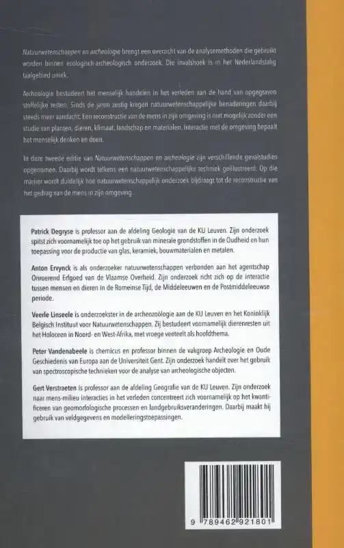 NATUURWETENSCHAPPEN EN ARCHEOLOGIE