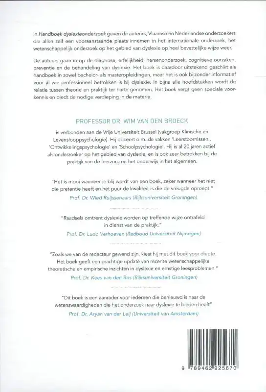 HANDBOEK DYSLEXIEONDERZOEK