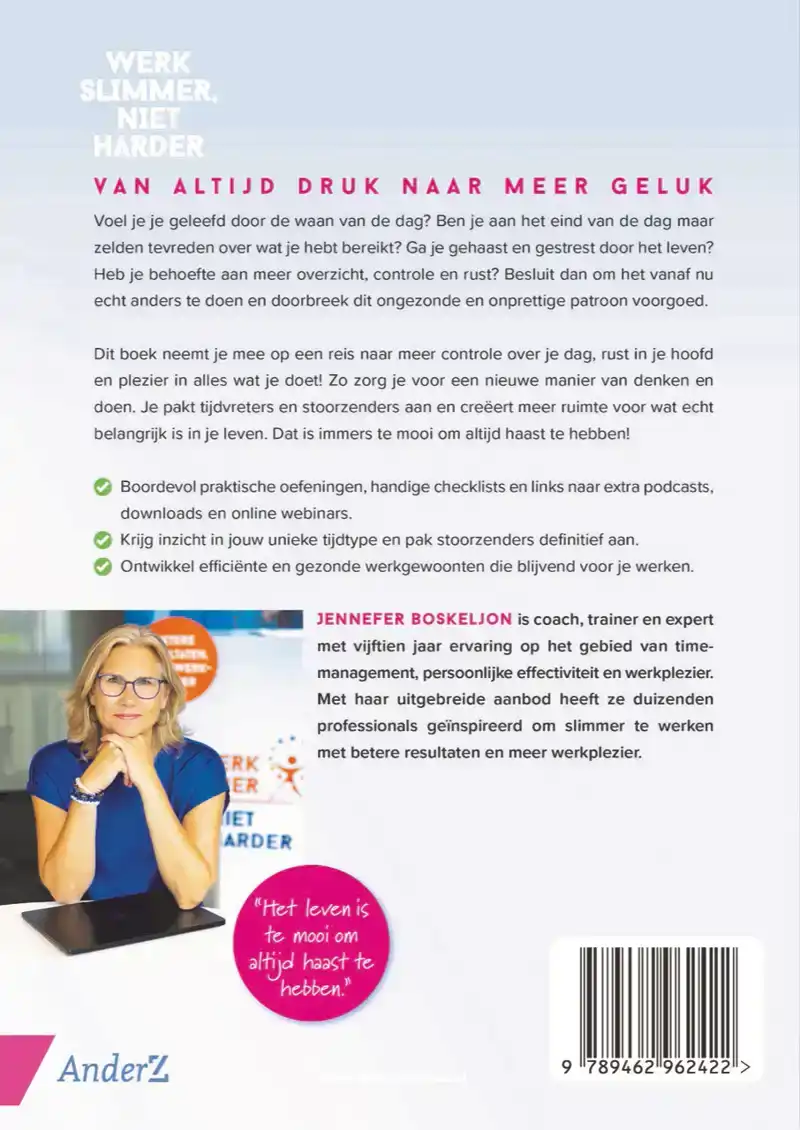 WERK SLIMMER, NIET HARDER