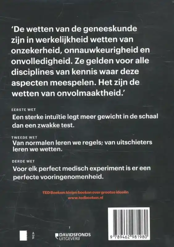 DE WETTEN VAN DE GENEESKUNDE