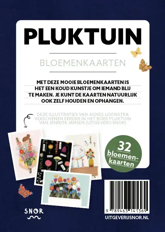 PLUKTUIN, 32 BLOEMENKAARTEN