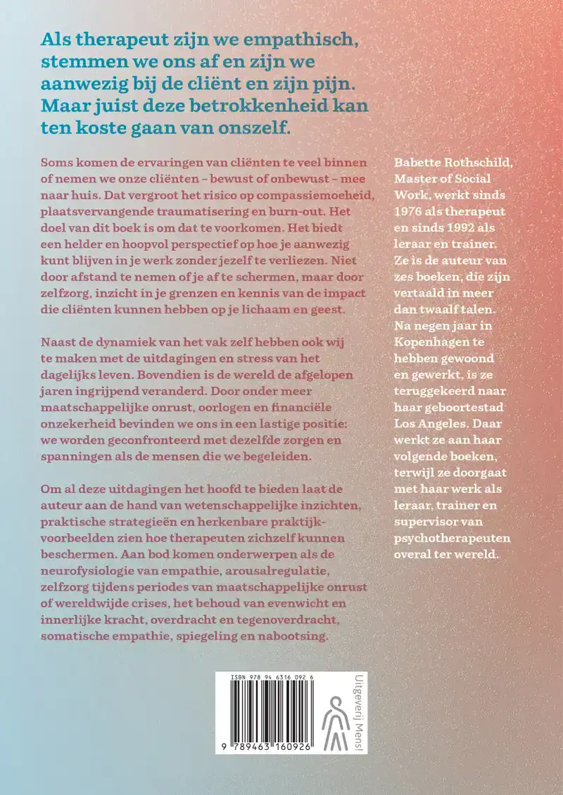 THERAPEUT, VERGEET JEZELF NIET!