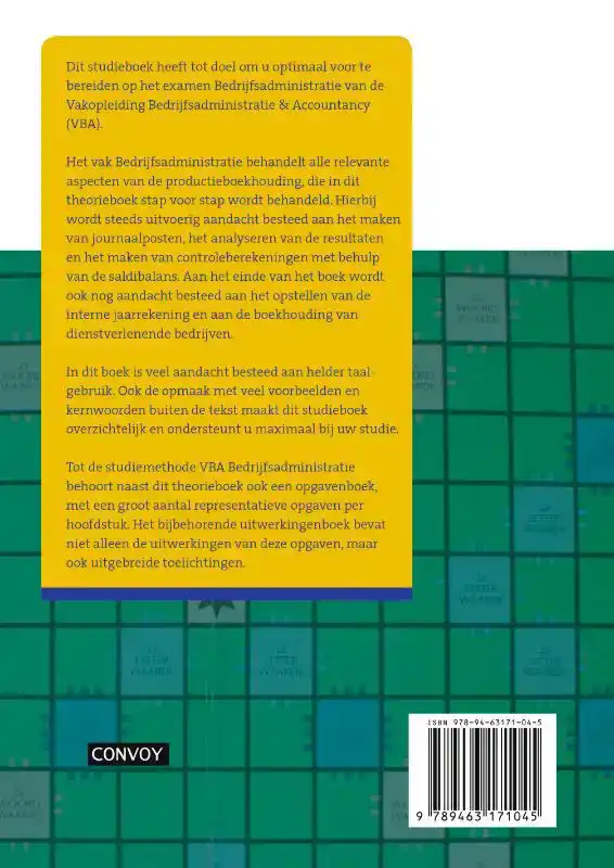 VBA BEDRIJFSADMINISTRATIE MET RESULTAAT THEORIEBOEK