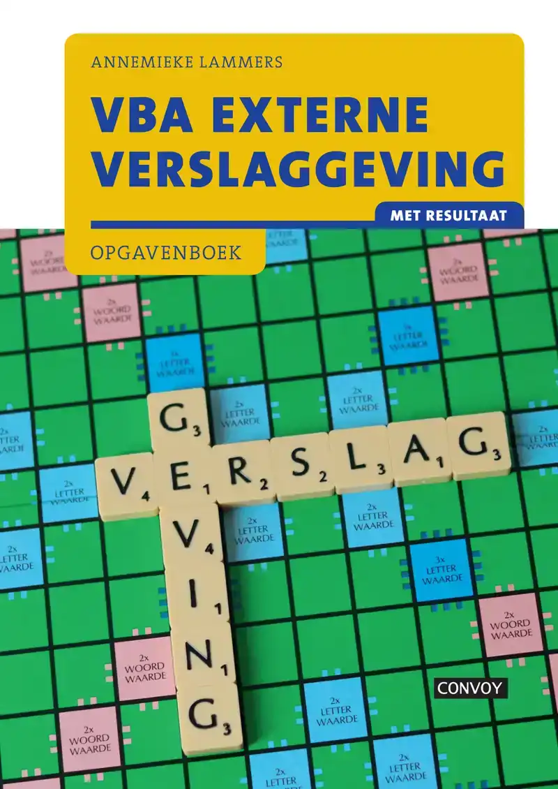 VBA EXTERNE VERSLAGGEVING MET RESULTAAT