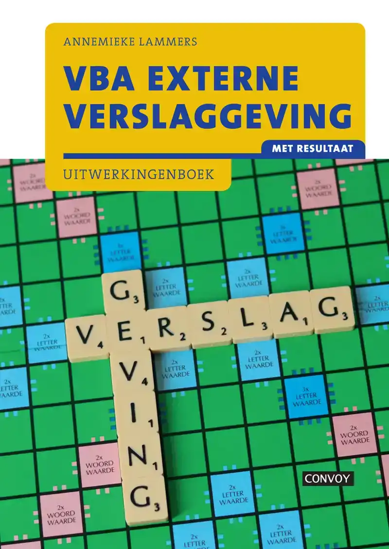 VBA EXTERNE VERSLAGGEVING MET RESULTAAT