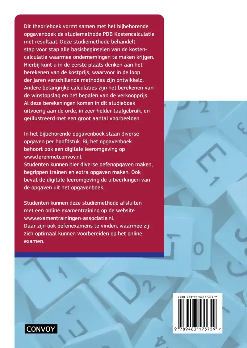 PDB KOSTENCALCULATIE MET RESULTAAT