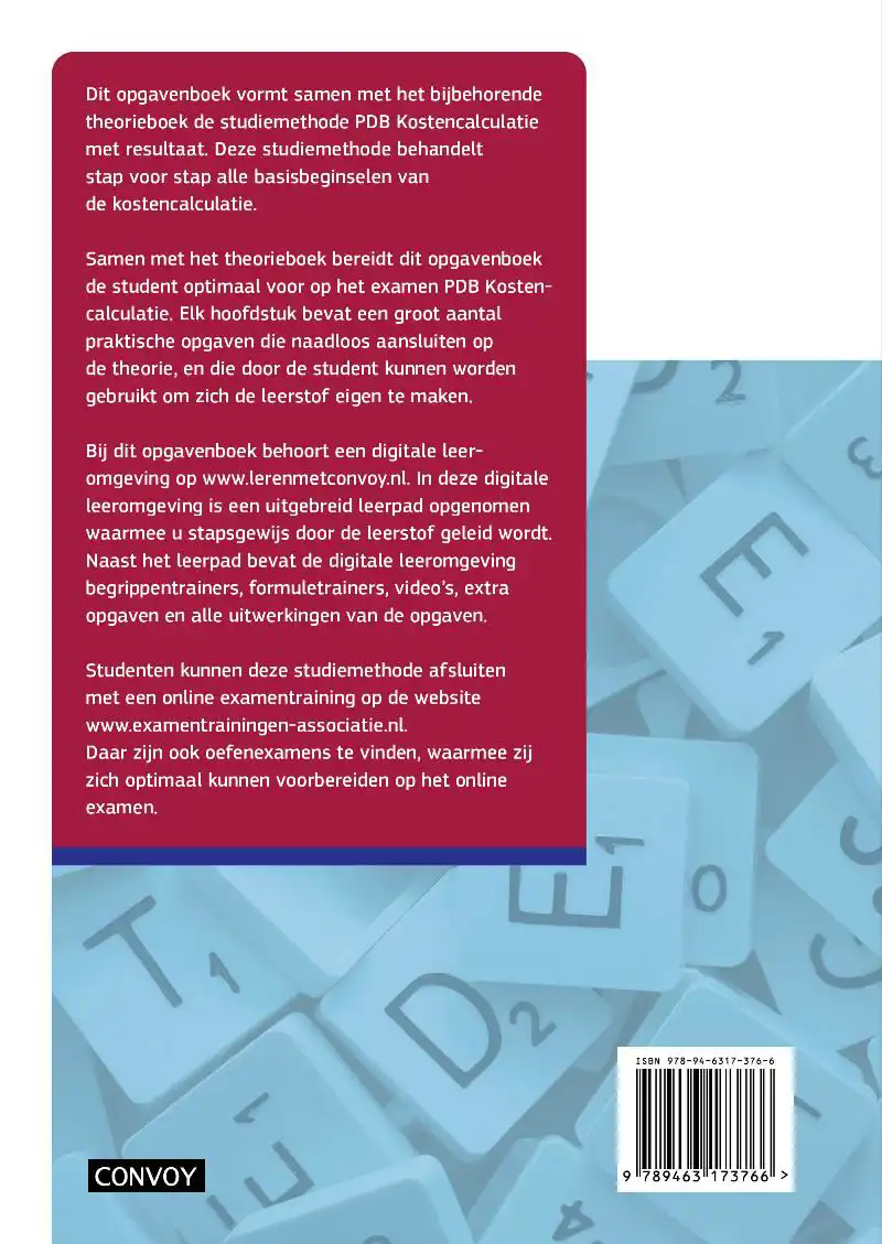 PDB KOSTENCALCULATIE MET RESULTAAT