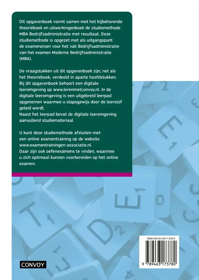 MBA BEDRIJFSADMINISTRATIE MET RESULTAAT