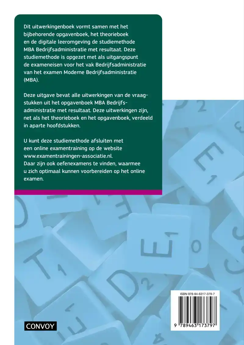 MBA BEDRIJFSADMINISTRATIE MET RESULTAAT