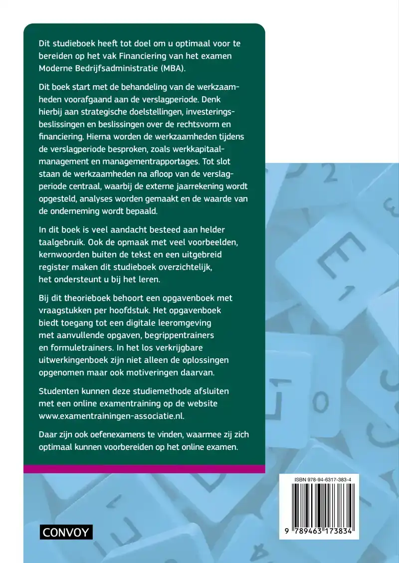 MBA FINANCIERING MET RESULTAAT