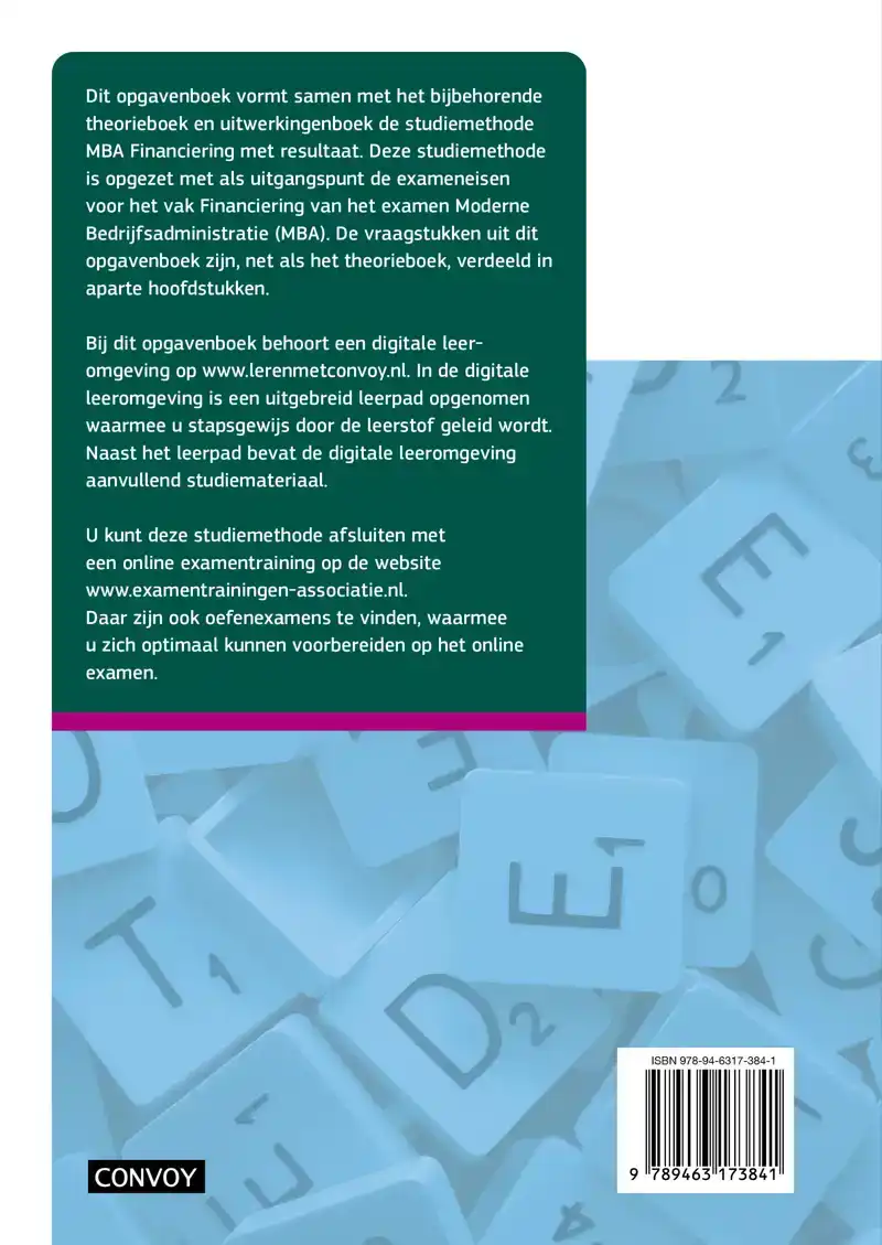 MBA FINANCIERING MET RESULTAAT