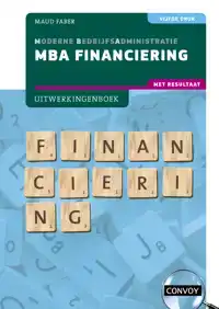 MBA FINANCIERING MET RESULTAAT