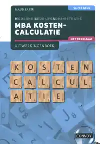 MBA KOSTENCALCULATIE MET RESULTAAT