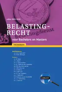 BELASTINGRECHT VOOR BACHELORS EN MASTERS