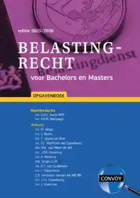 BELASTINGRECHT VOOR BACHELORS EN MASTERS