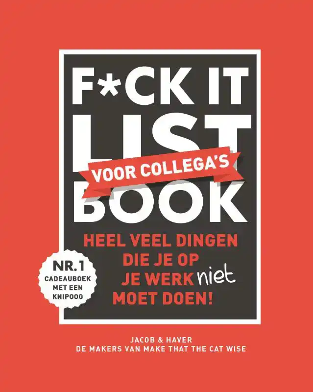 F*CK IT LIST BOOK VOOR COLLEGA'S