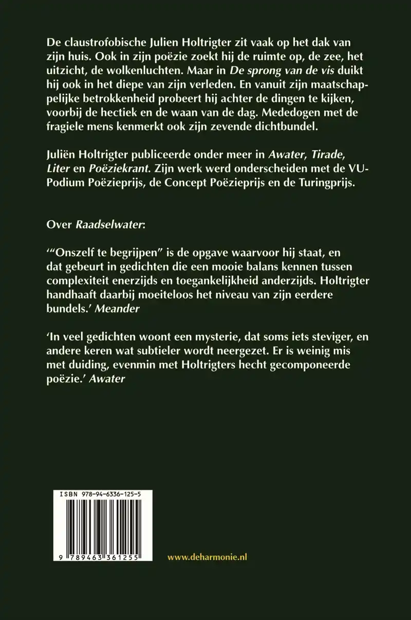 DE SPRONG VAN DE VIS