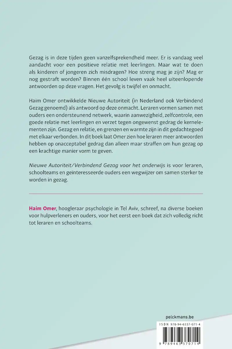 NIEUWE AUTORITEIT/VERBINDEND GEZAG VOOR HET ONDERWIJS