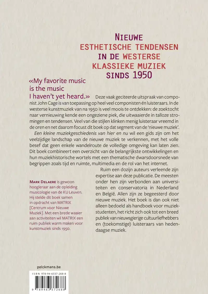 EEN KLEINE MUZIEKGESCHIEDENIS VAN HIER EN NU