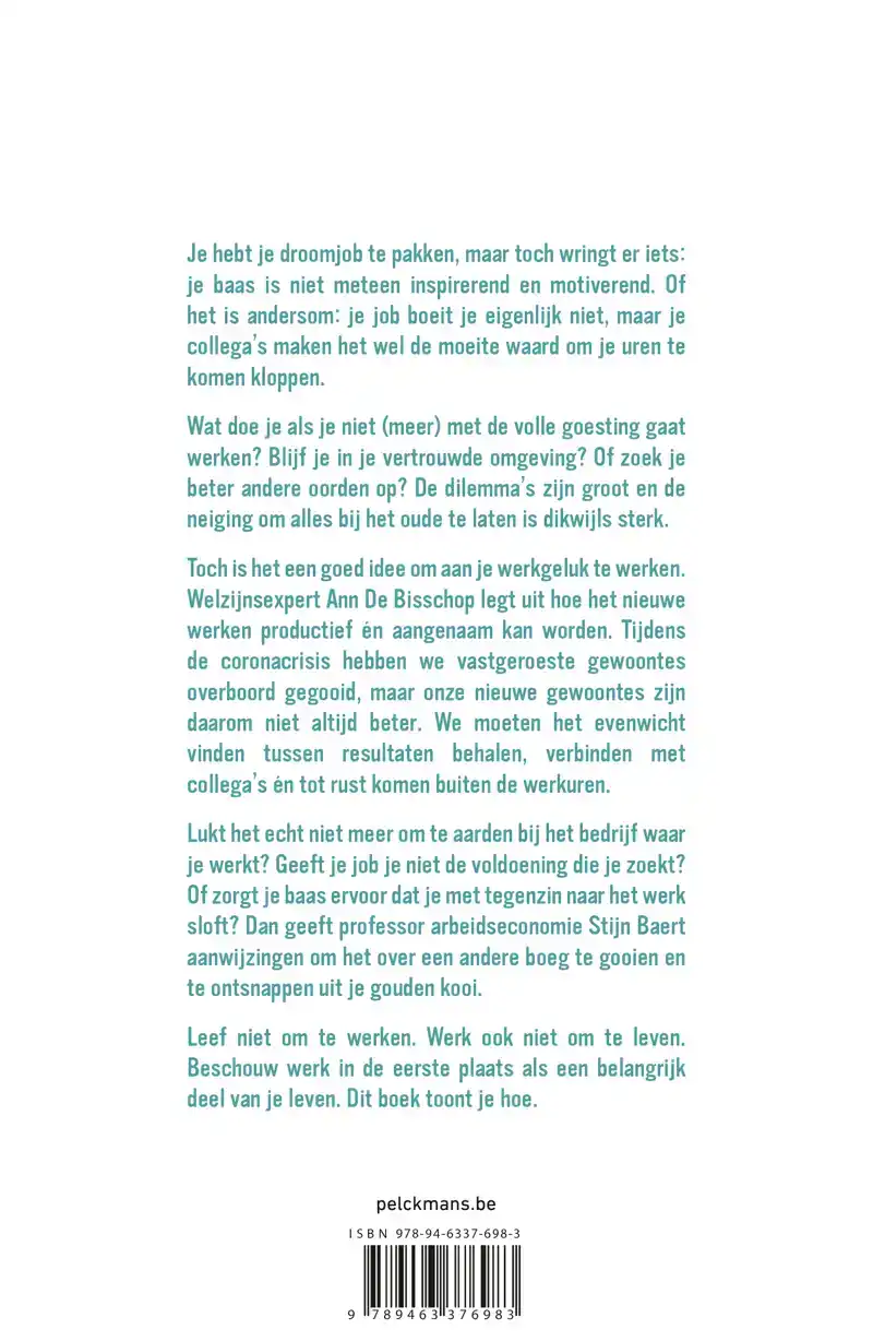 JE WERK OF JE LEVEN?!