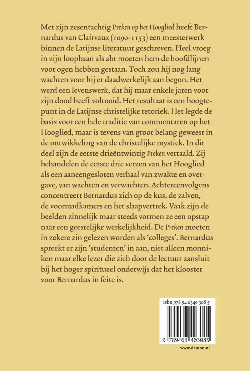 BERNARDUS VAN CLAIRVAUX, BRUILOFT I