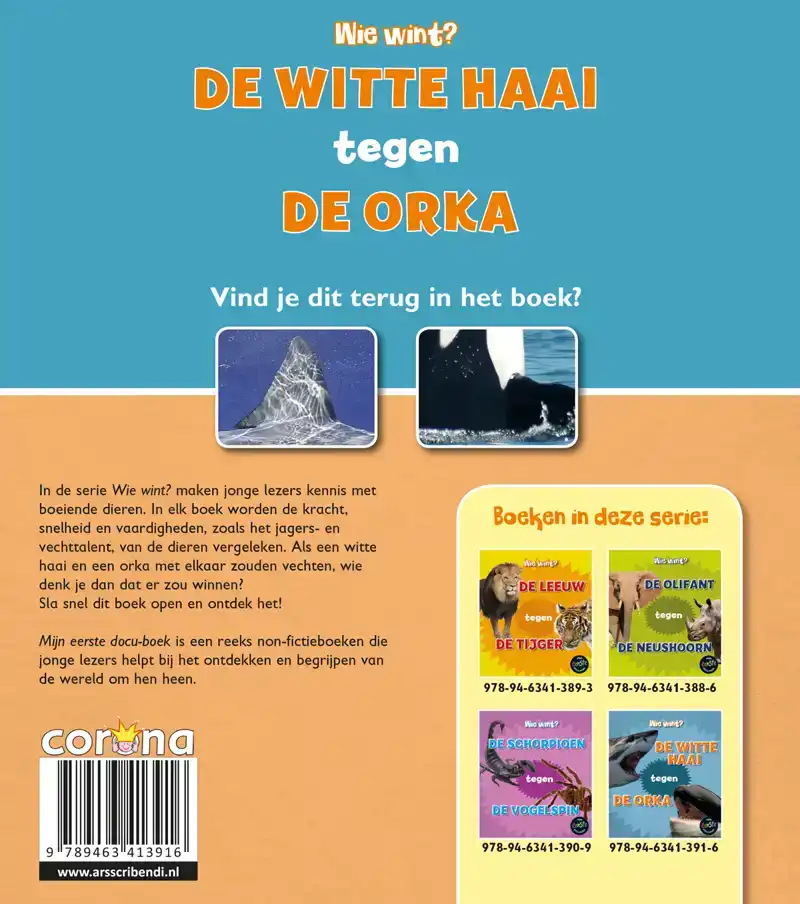 DE WITTE HAAI TEGEN DE ORKA